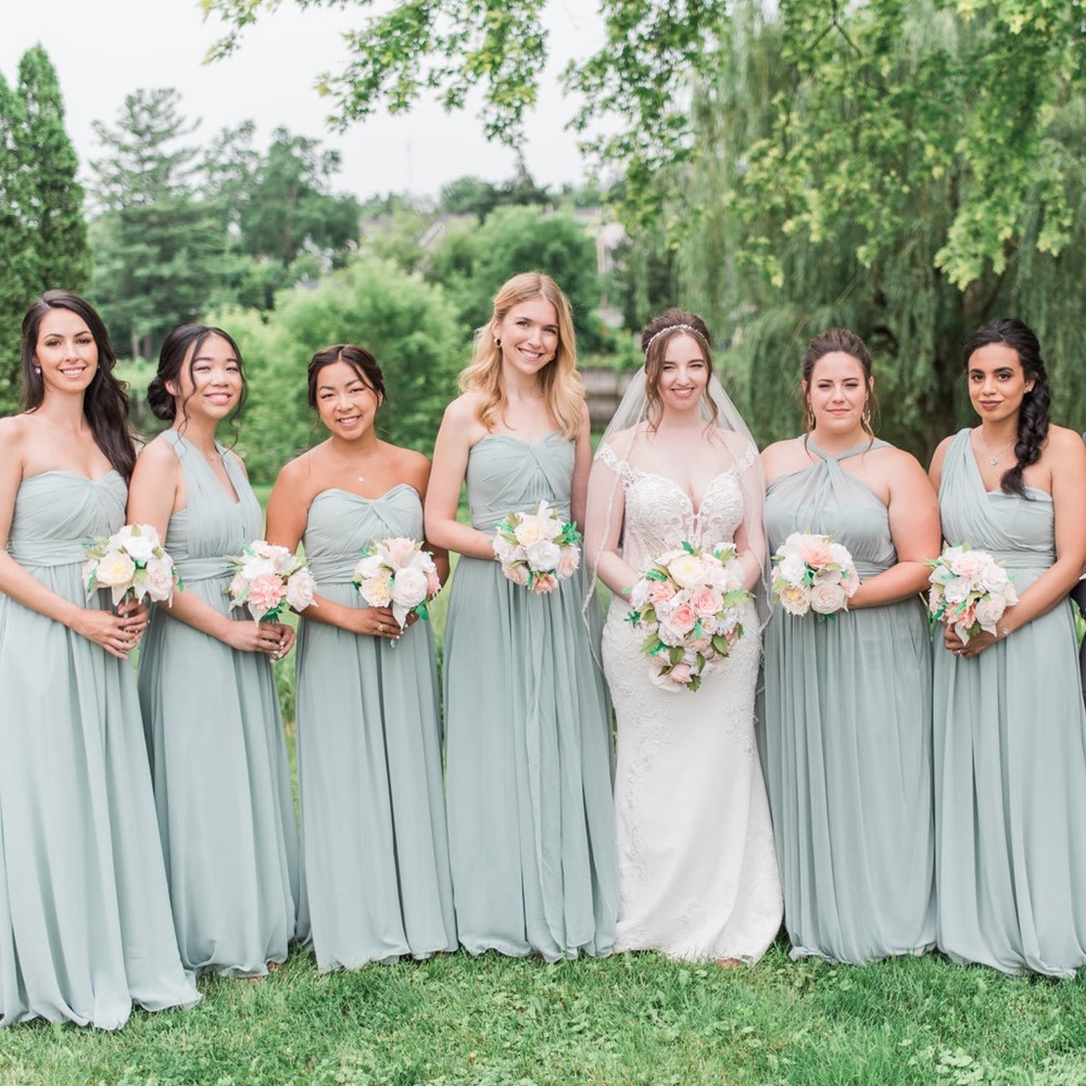 Birdy Grey Grace Convertible Dress in Sage Green - Picture 4 of 7